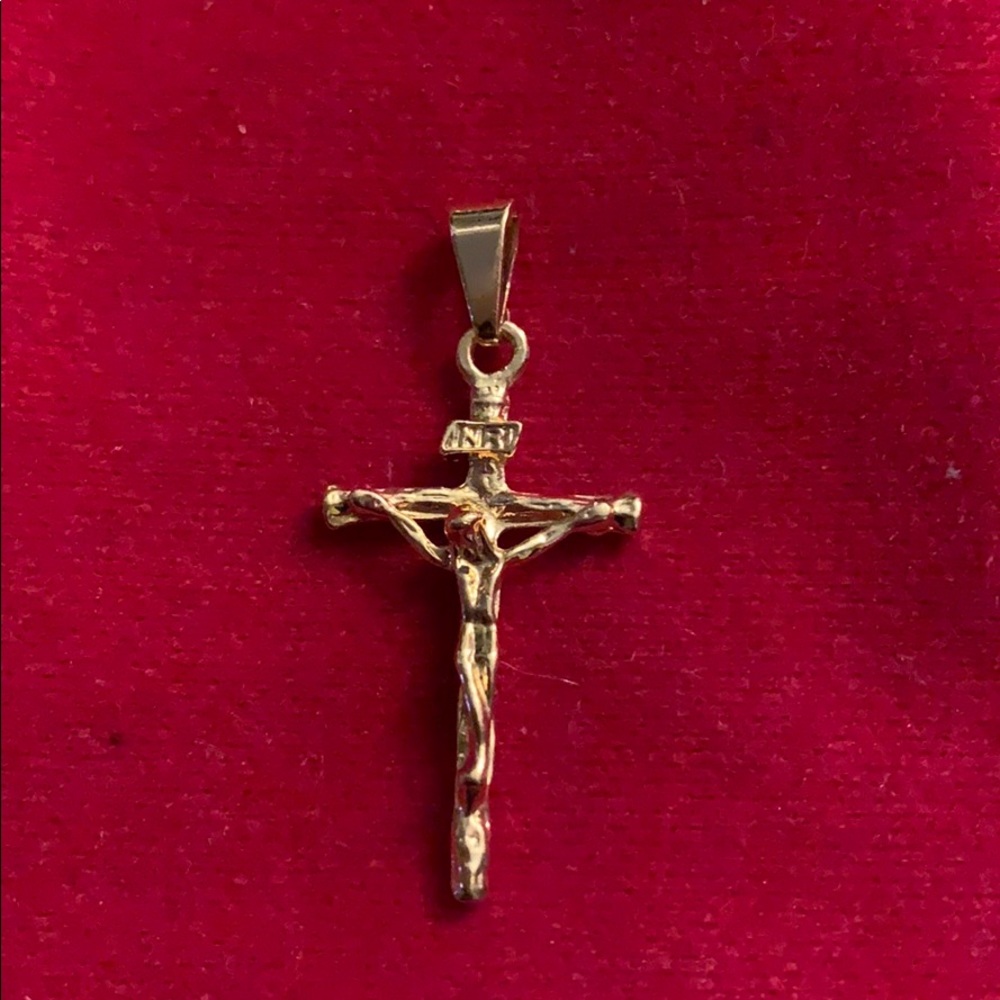 18K gold filled Crucifix Pendant